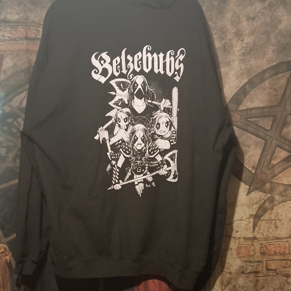 Tultex Black Graphic Crewneck Sweater